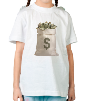 Детская футболка Мешок с деньгами фото