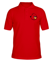 Мужская футболка поло Красная птица Angry bird фото