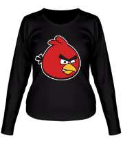 Женская футболка длинный рукав Красная птица Angry bird фото