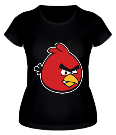 Женская футболка Красная птица Angry bird