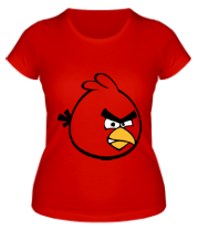 Женская футболка Красная птица Angry bird фото