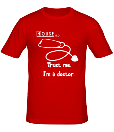 Мужская футболка House. Trust me I am a doctor