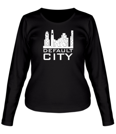 Женская футболка длинный рукав Default city