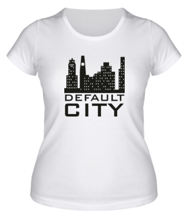 Женская футболка Default city