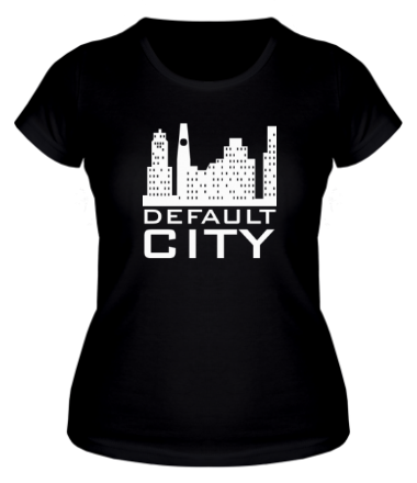 Женская футболка Default city