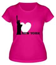Женская футболка I love New York фото