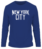 Мужская футболка длинный рукав New York City фото