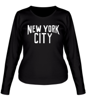 Женская футболка длинный рукав New York City фото