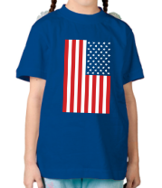 Детская футболка Флаг США фото