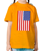 Детская футболка Флаг США фото