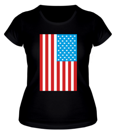 Женская футболка Флаг США