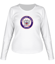 Женская футболка длинный рукав Федерация хоккея россии фото