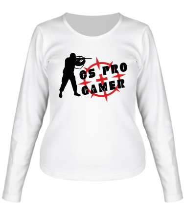 Женская футболка длинный рукав CS Pro Gamer