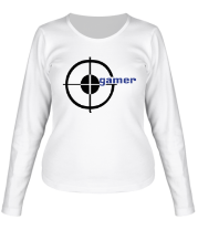 Женская футболка длинный рукав Gamer фото