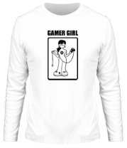 Мужская футболка длинный рукав Gamer Girl фото