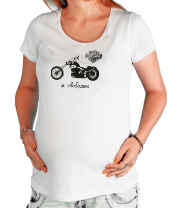 Футболка для беременных Harley Davidson. Я свободен фото
