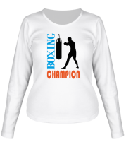 Женская футболка длинный рукав Boxing champion фото