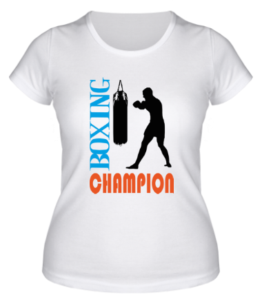 Женская футболка Boxing champion
