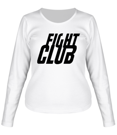 Женская футболка длинный рукав Fight Club
