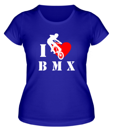 Женская футболка I love BMX