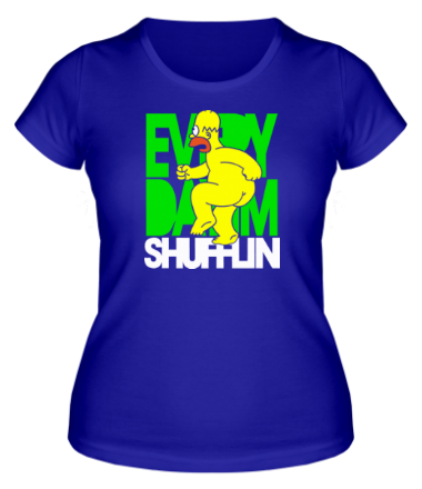 Женская футболка LMFAO - Homer Shufflin