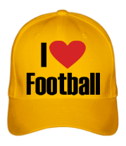 Бейсболка I love football фото