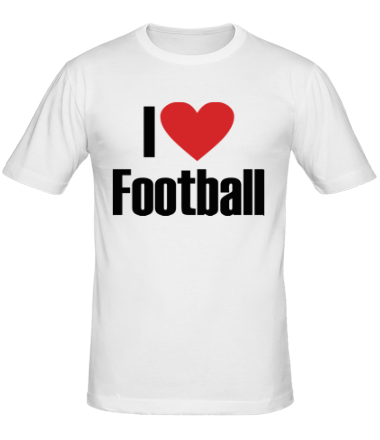 Мужская футболка I love football