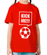 Детская футболка Kick me!!! фото