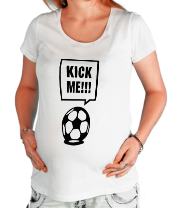 Футболка для беременных Kick me!!! фото