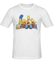 Мужская футболка Симпсоны в кинотеатре фото