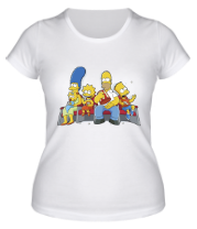Женская футболка Симпсоны в кинотеатре фото