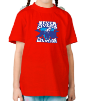 Детская футболка Never give up. Cenation фото