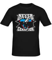 Мужская футболка Never give up. Cenation фото