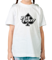 Детская футболка Play Poker фото
