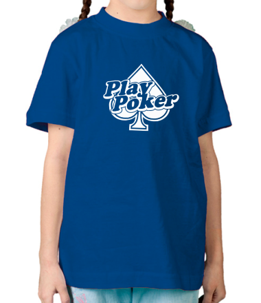Детская футболка Play Poker