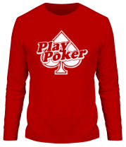 Мужская футболка длинный рукав Play Poker фото