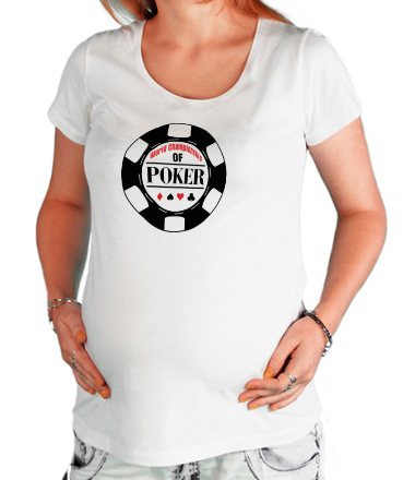 Футболка для беременных World Championship of Poker
