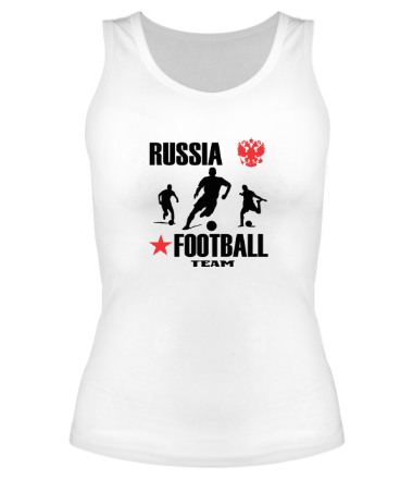 Женская майка борцовка Russia football team