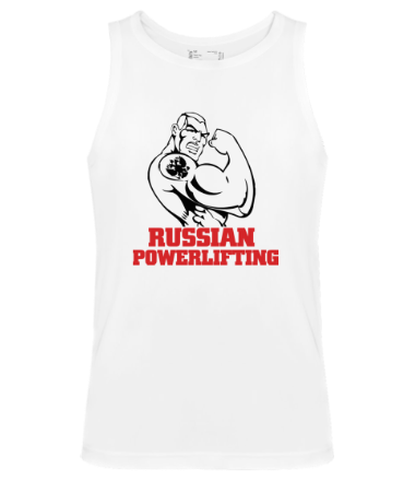 Мужская майка Russian powerlifting