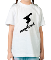 Детская футболка Snowboard фото