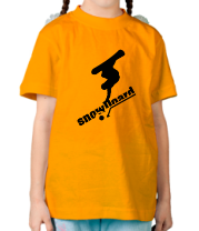 Детская футболка Snowboard фото