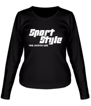 Женская футболка длинный рукав Sport Style фото