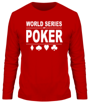 Мужская футболка длинный рукав World Series Poker