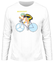 Мужская футболка длинный рукав Велоспорт фото