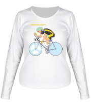 Женская футболка длинный рукав Велоспорт фото