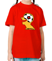 Детская футболка Люблю футбол фото