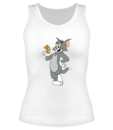 Женская майка борцовка Tom and Jerry