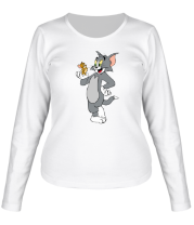 Женская футболка длинный рукав Tom and Jerry фото