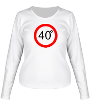 Женская футболка длинный рукав 40 градусов фото