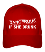 Бейсболка Dangerous if she drunk фото